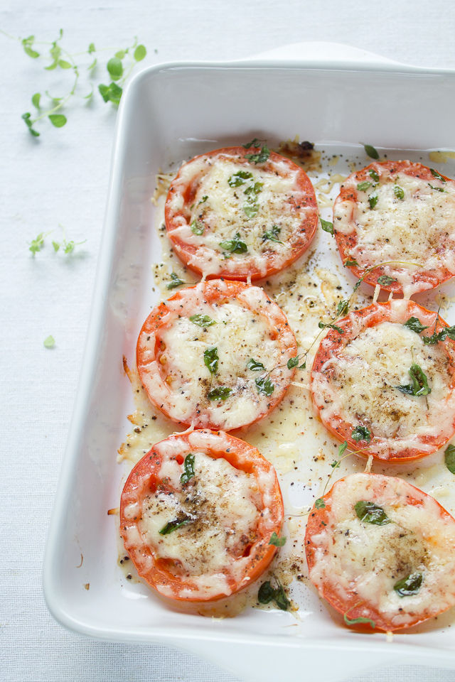 Parmesan baked tomatoes